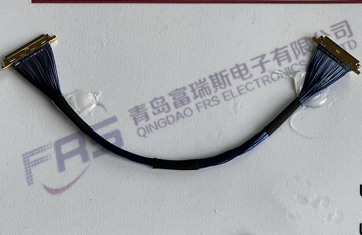 40awg câbles équipés micro du connecteur 250mm de Pin LVDS du coaxial 30