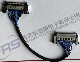 41 câble simple de bouclier du harnais Awg36 de fil de Pin LVDS pour l'écran de l'affichage à cristaux liquides LED
