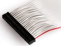 Un type PVC flexible de câble plat de ruban de 0.5mm a protégé Ffc