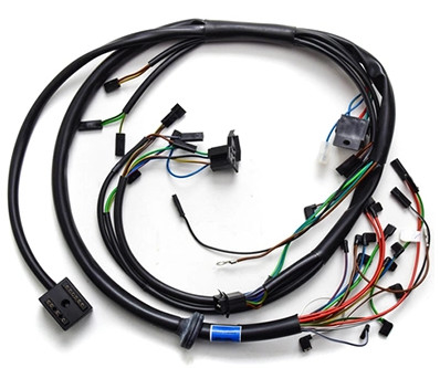 signal du bouclier 18awg de câble équipé de harnais de fil de 100cm double pour l'audio de voiture
