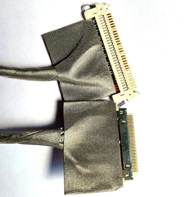 Assemblée flexible de câble coaxial de liaison de bouclier simple d'HEURES de harnais de fil de 300mm LVDS