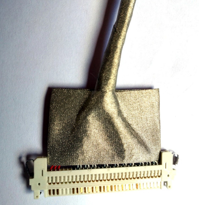 Assemblée flexible de câble coaxial de liaison de bouclier simple d'HEURES de harnais de fil de 300mm LVDS