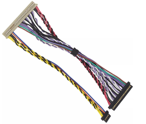 40 harnais de fil de Pin LVDS électrique, câblage de remorque de voiture de 50mm