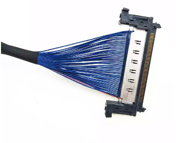 Câbles équipés coaxiaux de micro d'AWG44 0.5mm, câble équipé de 170mm LVDS