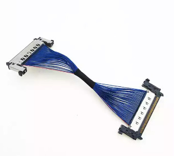 Câbles équipés coaxiaux de micro d'AWG44 0.5mm, câble équipé de 170mm LVDS