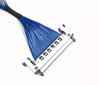 Câbles équipés coaxiaux de micro d'AWG44 0.5mm, câble équipé de 170mm LVDS