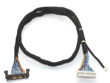 Le fil de l'ordinateur portable LVDS arment des biens de cable connecteur de JAE 0.5mm