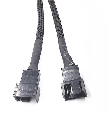 3 4 Pin Power Extension Cable, câble tressé de câble d'alimentation