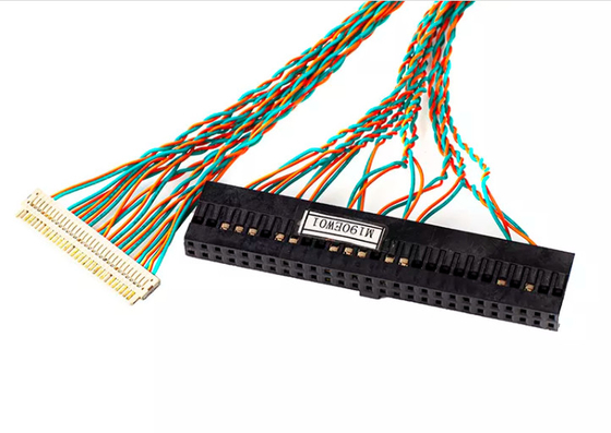Nickel d'Assemblée de harnais de câble de Molex 1.8m longtemps à plat coaxial