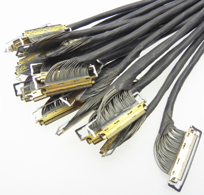 34awg Assemblée micro de fil du téflon PTFE du noyau 380mm du câble coaxial de liaison 20
