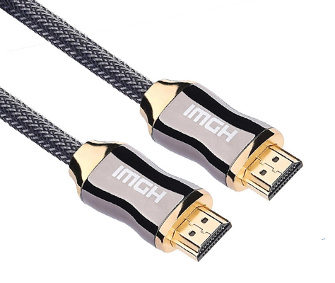 Câble tressé en nylon de 2.0v 4k 60hz Hdmi, câble de 3d 4k Hdr Hdmi