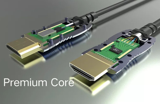 50 au câble optique de fibre de PVC 4k Hdmi de câble équipé de 300m HDMI