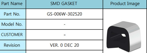 Silicone plat en caoutchouc Ring Type Surface Mount Technology de garniture de SMD 25mm