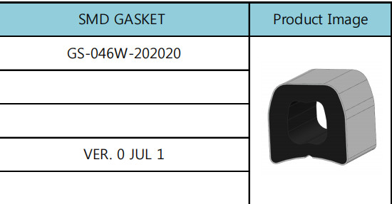 récupération élastique de garniture de 20mm SMD, joints en caoutchouc ronds plats de silicone
